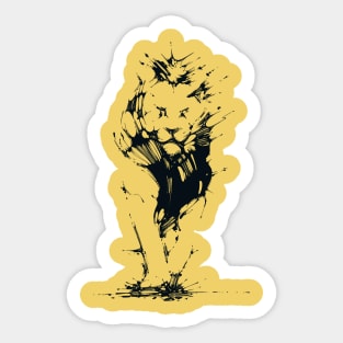 Lion Ink Sticker